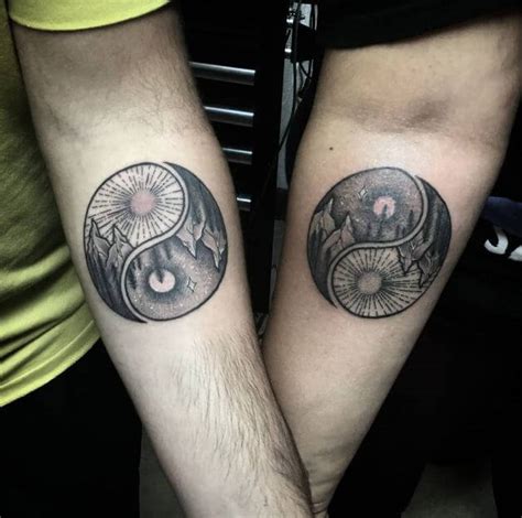 matching yin yang tattoos